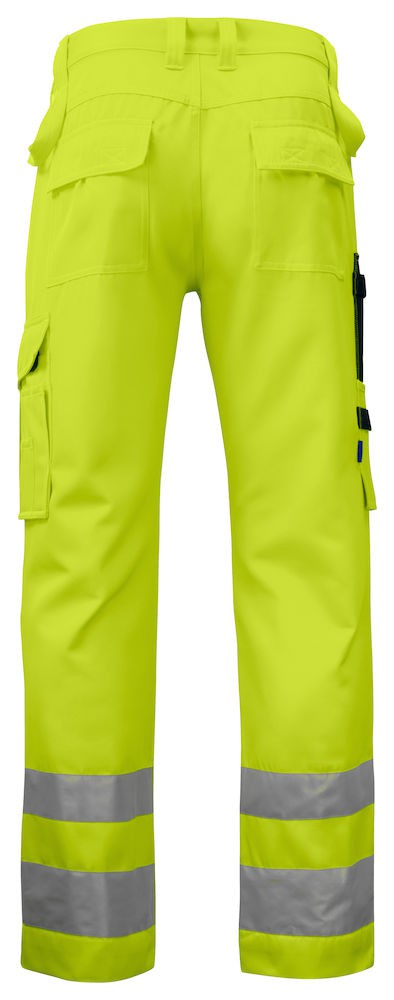 Pantalon haute visibilite poches genoux 6532 Projob jaune cotepro