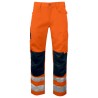 Pantalon haute visibilité avec poches genoux 6532 Projob orange