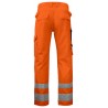 Pantalon haute visibilité avec poches genoux 6532 Projob orange