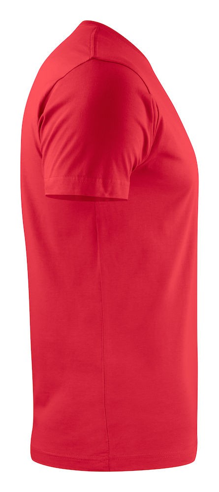 Tee shirt manches courtes rouge Heavy RSX lot 5 cotepro vue 2