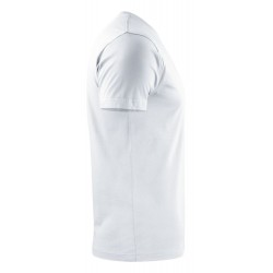 Tee shirt manches courtes blanc Heavy RSX lot 5 cotepro vue 2