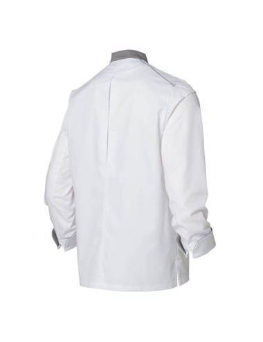 Veste cuisine manches longues homme Neospirit Molinel cotepro gris vue 1