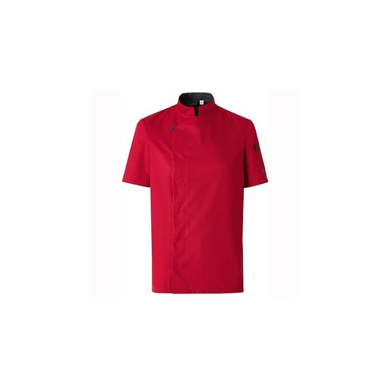 Veste cuisine manches courtes Shade Molinel cotepro rouge