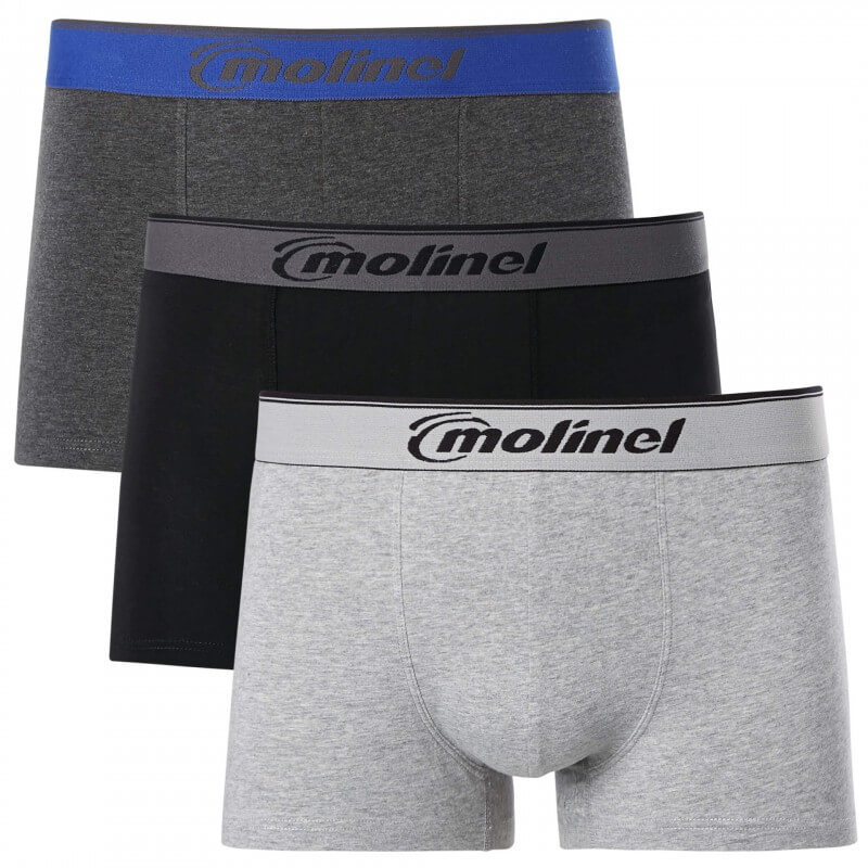 Pack 3 Boxers hommes confortables Molinel cotepro