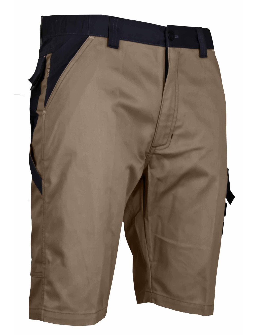Bermuda travail homme multipoche zero metal gris ou beige LMA cotepro brun