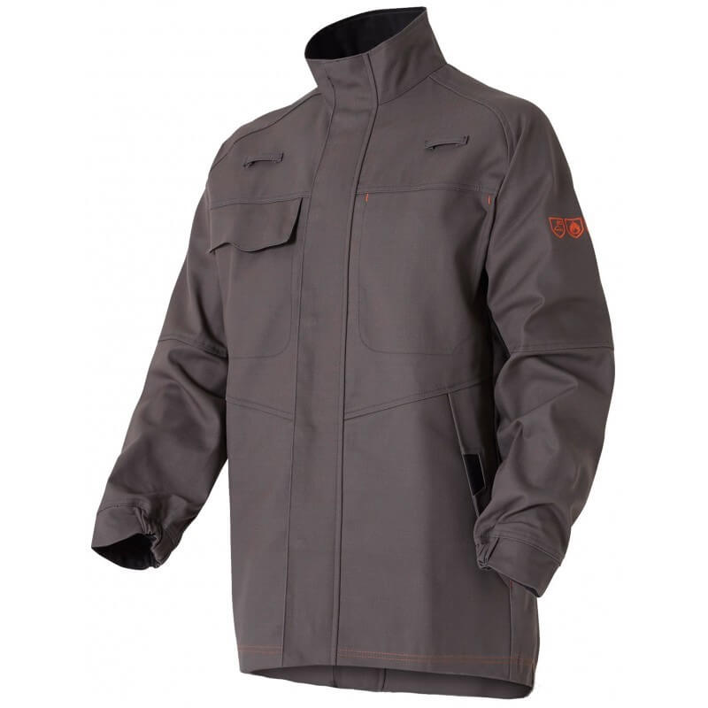 Veste travail multirisques Invict 5S+ ATEX Molinel cotepro gris