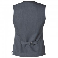 Gilet service femme bar hotellerie fitn blue Molinel cotepro gris vue 1