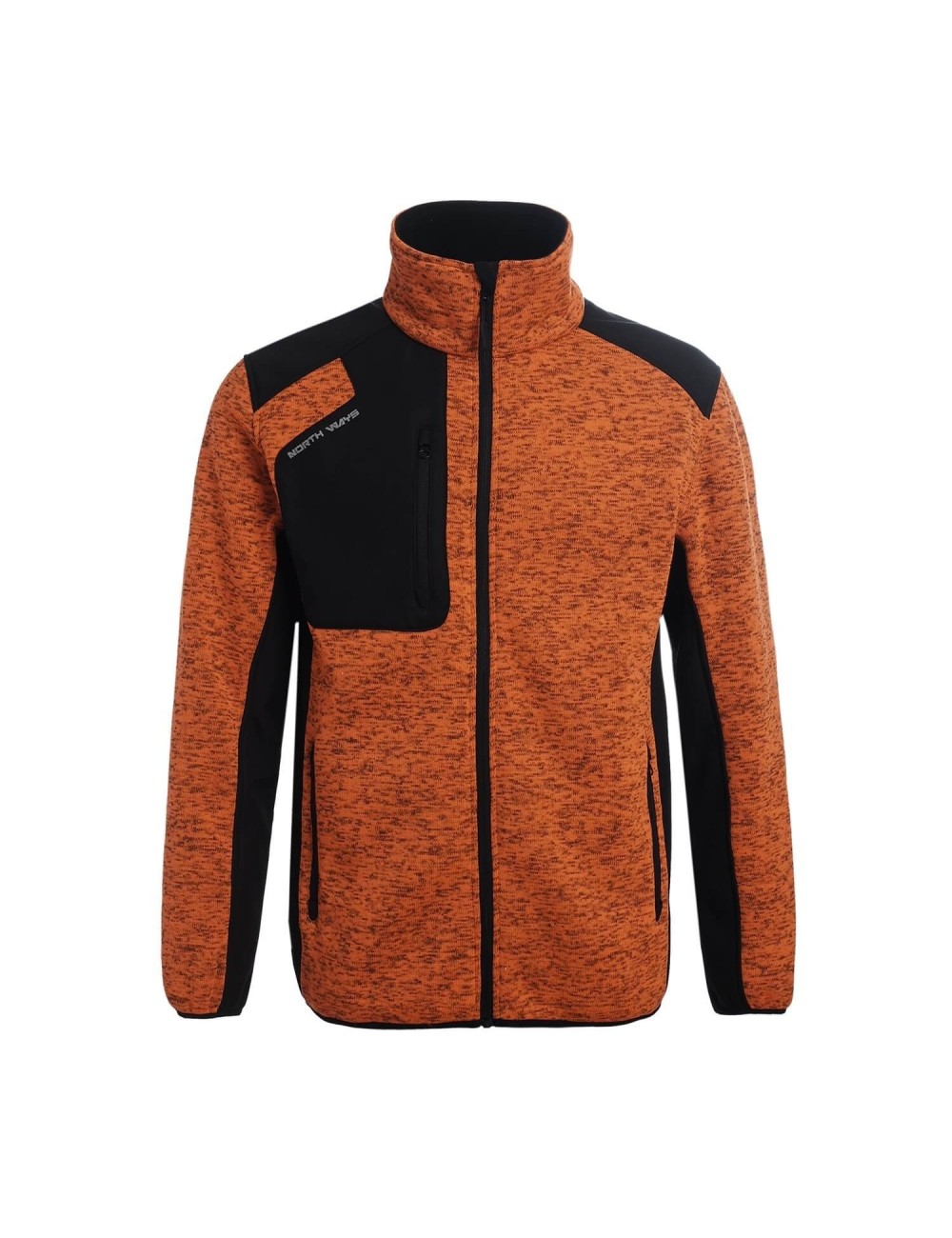 Veste travail maille molletonnee Arsenal Bleu ou orange North Ways orange