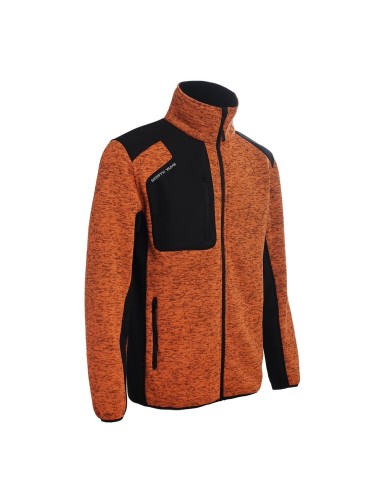 Veste travail maille molletonnee Arsenal Bleu ou orange North Ways orange vue 1