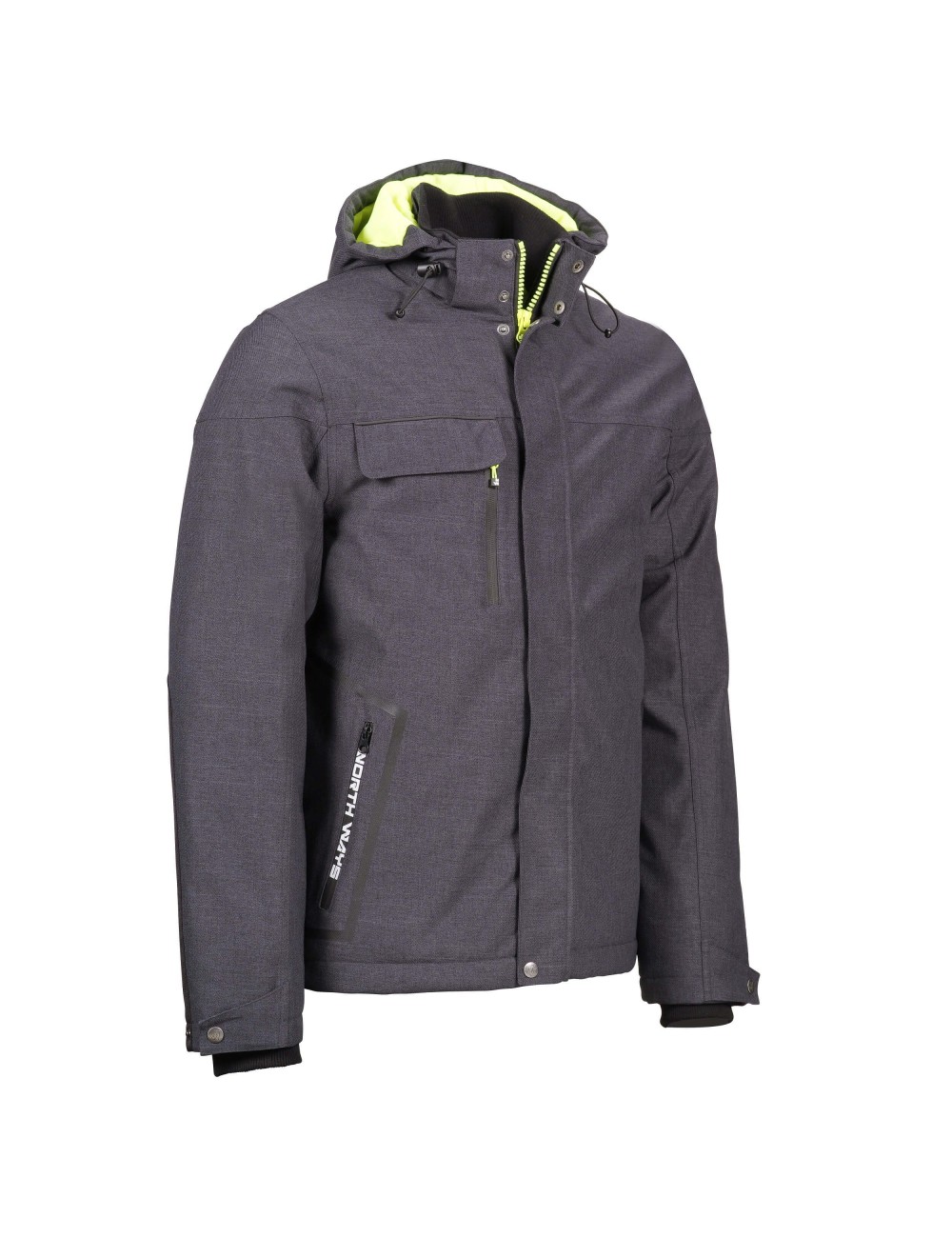 Blouson impermeable matelasse Garou North Ways cotepro gris vue 1