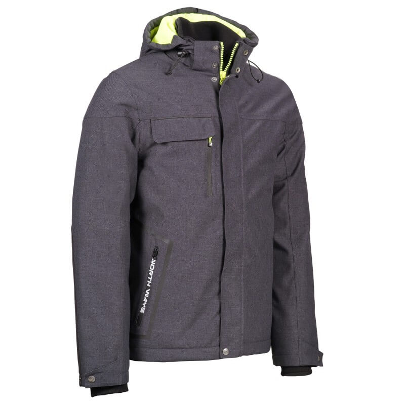 Blouson impermeable matelasse Garou North Ways cotepro gris