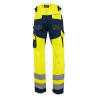 Pantalon de haute visibilité Defense EN ISO 20471 jaune bleu
