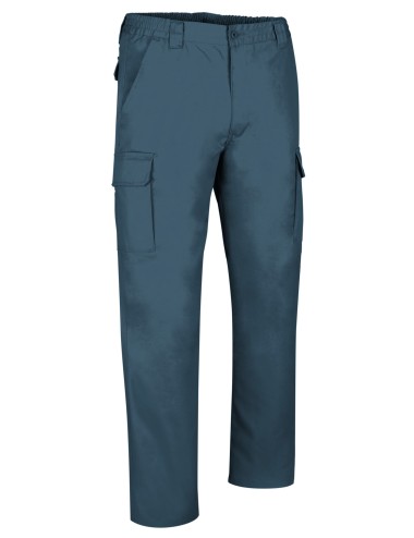 Pantalon travail multipoches coton Force Valento cotepro marine