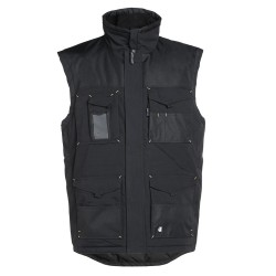 Gilet travail sans manches Ali North Ways cotepro noir vue 1