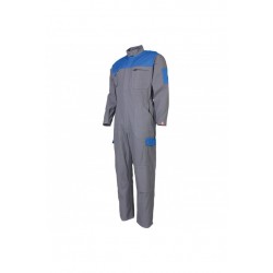Combinaison travail simple zip ideal plus color DMD cotepro bleu