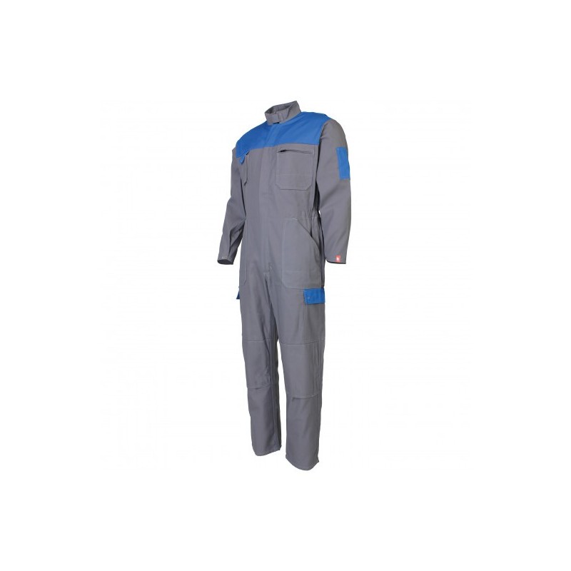 Combinaison travail simple zip ideal plus color DMD cotepro bleu