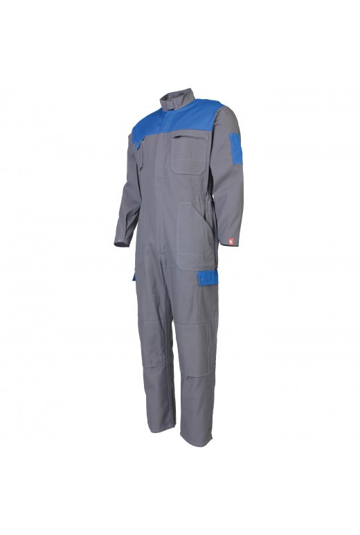 Combinaison travail simple zip ideal plus color DMD cotepro bleu
