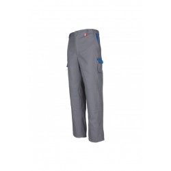 Pantalon de travail multipoches ideal plus color DMD cotepro bleu