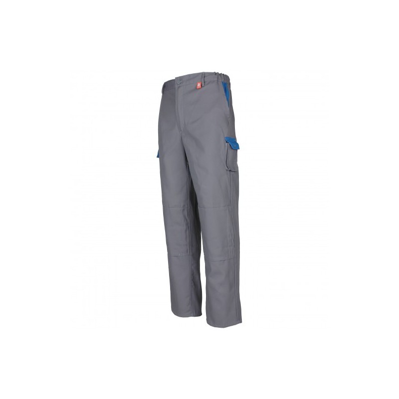 Pantalon de travail multipoches ideal plus color DMD cotepro bleu