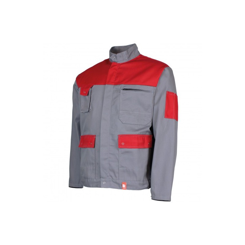 blouson travail multipoches ideal plus color DMD cotepro rouge