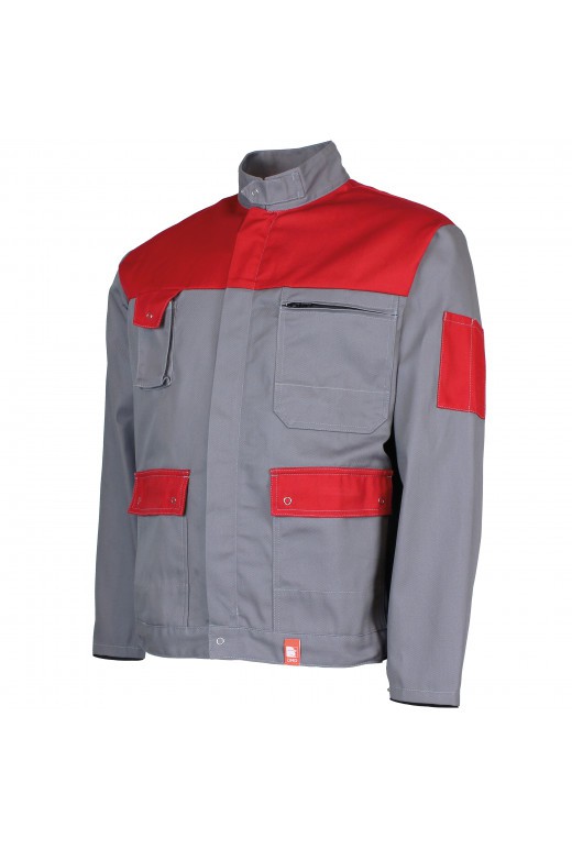 blouson travail multipoches ideal plus color DMD cotepro rouge