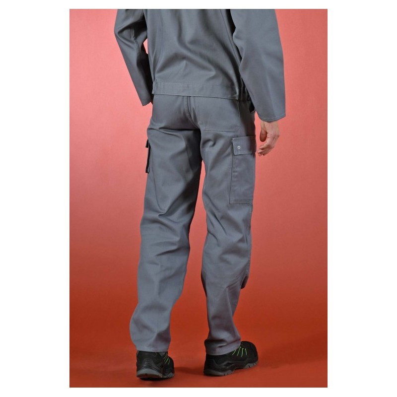 Pantalon travail poches genoux ideal plus uni DMD cotepro