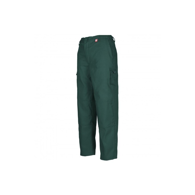 Pantalon de travail poches genoux ideal plus uni DMD cotepro vert