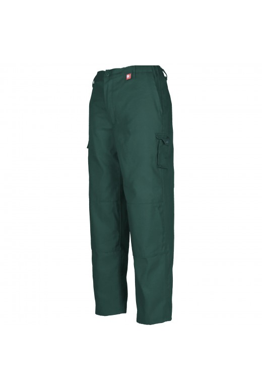 Pantalon de travail poches genoux ideal plus uni DMD cotepro vert