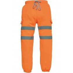 Pantalon jogging haute visibilite classe 1 Yoko cotepro orange