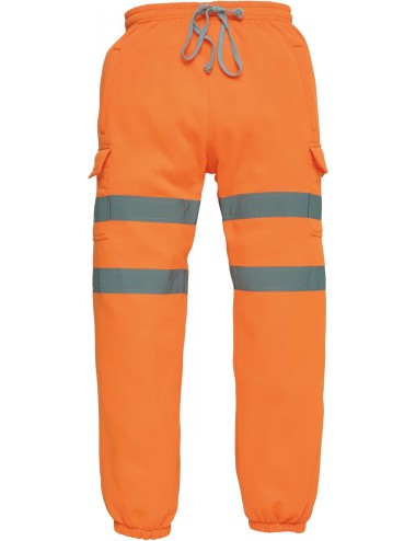 Pantalon jogging haute visibilite classe 1 Yoko cotepro orange