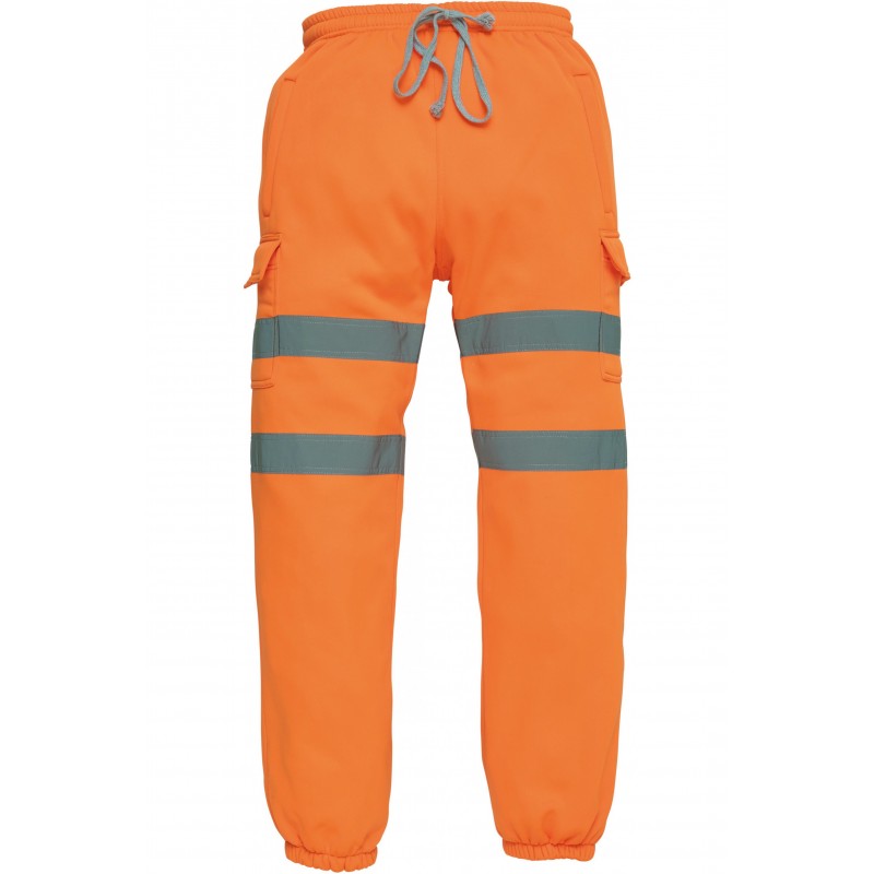 Pantalon jogging haute visibilite classe 1 Yoko cotepro orange