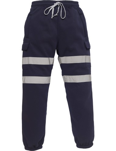 Pantalon jogging haute visibilite classe 1 Yoko cotepro marine