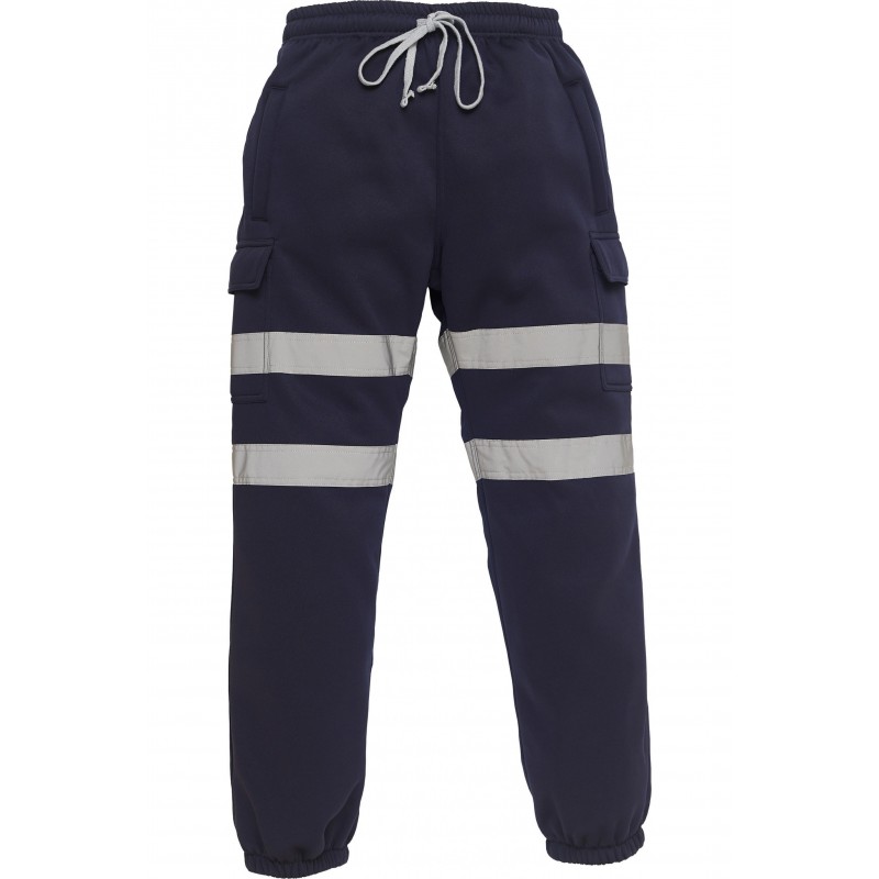 Pantalon jogging haute visibilite classe 1 Yoko cotepro marine