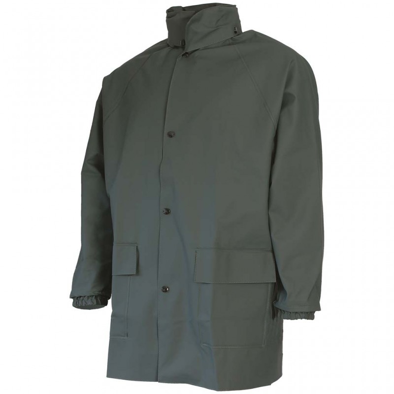 Veste pluie impermeable capuche Sonomix DMD cotepro vert