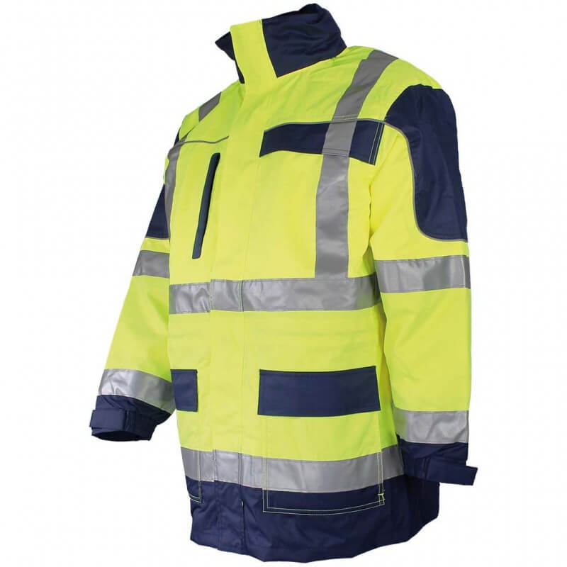 Parka haute visibilite 4 en 1 pluie froid Sononyl DMD cotepro marine