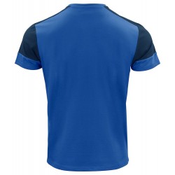 Tee shirt homme manches courtes bicolore Prime Printer cotepro bleu vue 1