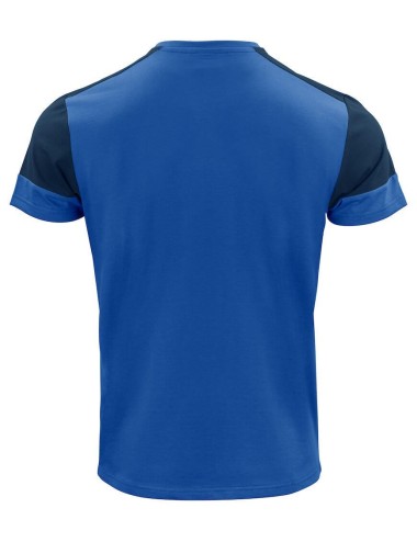 Tee shirt homme manches courtes bicolore Prime Printer cotepro bleu vue 1
