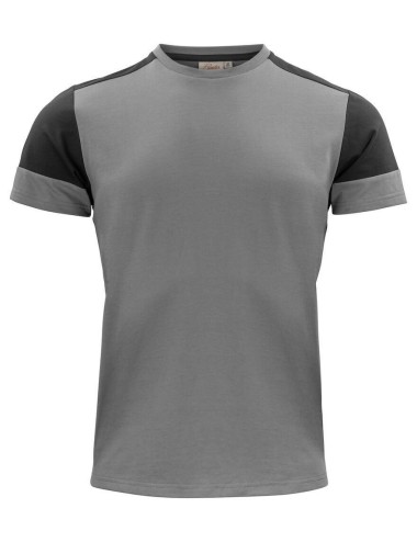 Tee shirt homme manches courtes bicolore Prime Printer cotepro gris