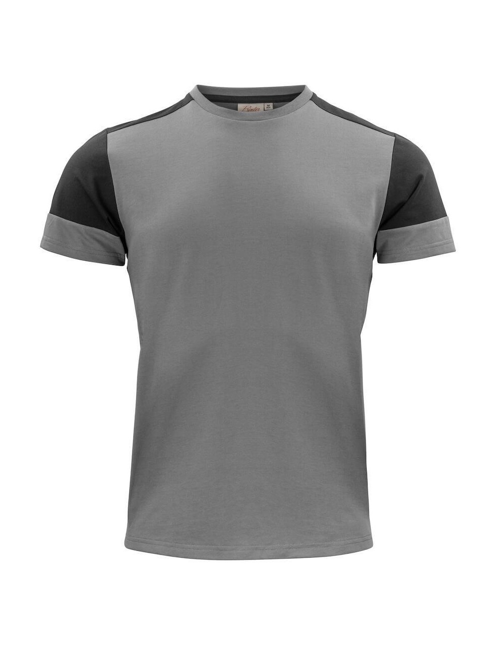 Tee shirt homme manches courtes bicolore Prime Printer cotepro gris