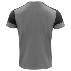 Tee shirt homme manches courtes bicolore Prime Printer cotepro gris vue 1