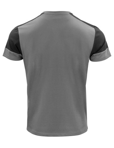 Tee shirt homme manches courtes bicolore Prime Printer cotepro gris vue 1