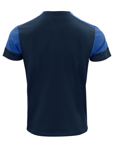Tee shirt homme manches courtes bicolore Prime Printer cotepro bleu vue 1