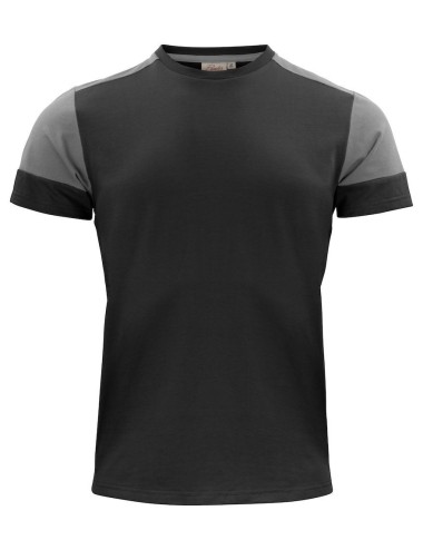 Tee shirt homme manches courtes bicolore Prime Printer cotepro gris