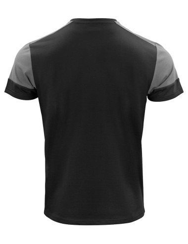 Tee shirt homme manches courtes bicolore Prime Printer cotepro gris vue 1
