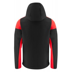 Veste softshell impermeable bicolore prime Printer cotepro rouge vue 1