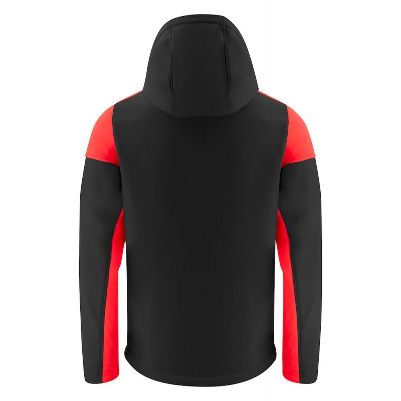 Veste softshell impermeable bicolore prime Printer cotepro rouge