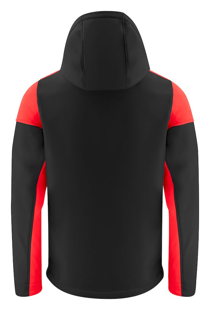 Veste softshell impermeable bicolore prime Printer cotepro rouge