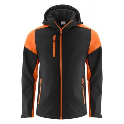 Veste softshell impermeable bicolore prime Printer cotepro orange