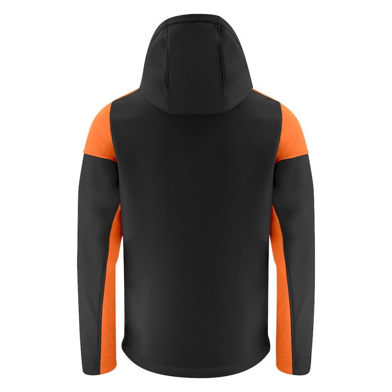 Veste softshell impermeable bicolore prime Printer cotepro orange