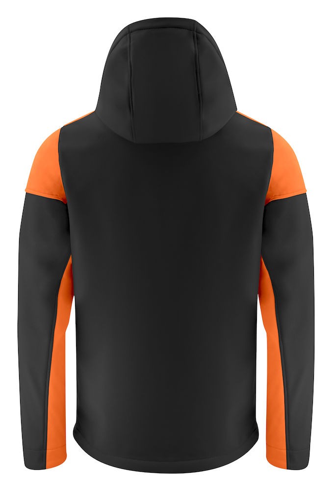 Veste softshell impermeable bicolore prime Printer cotepro orange